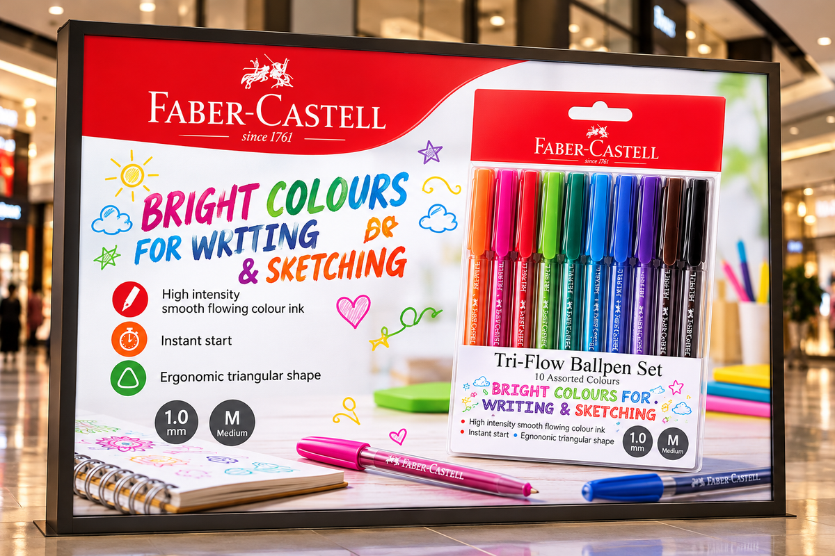Faber-Castell Pens Tri-Flow Bright Colors Assorted