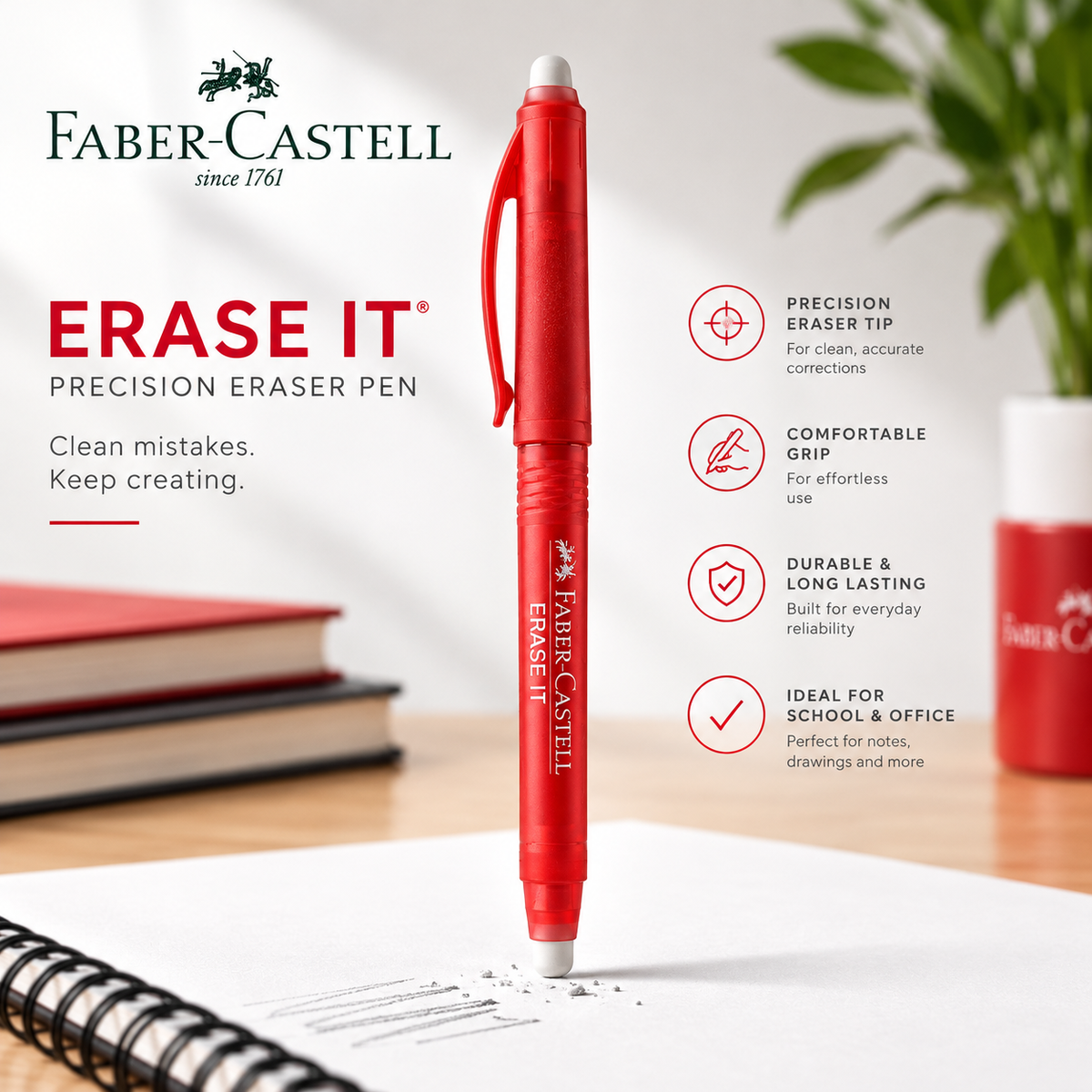 Faber-Castell Erasable Gel Roller 0.7mm
